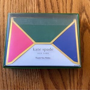 NIB Kate Spade Colorblock Thank You Card Set
